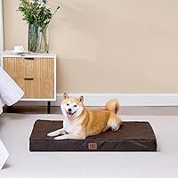 Vista 8 de EHEYCIGA Camas ortopédicas XL para perros extra grandes con funda extraíble lavable, marrón, 44 x 32 pulgadas