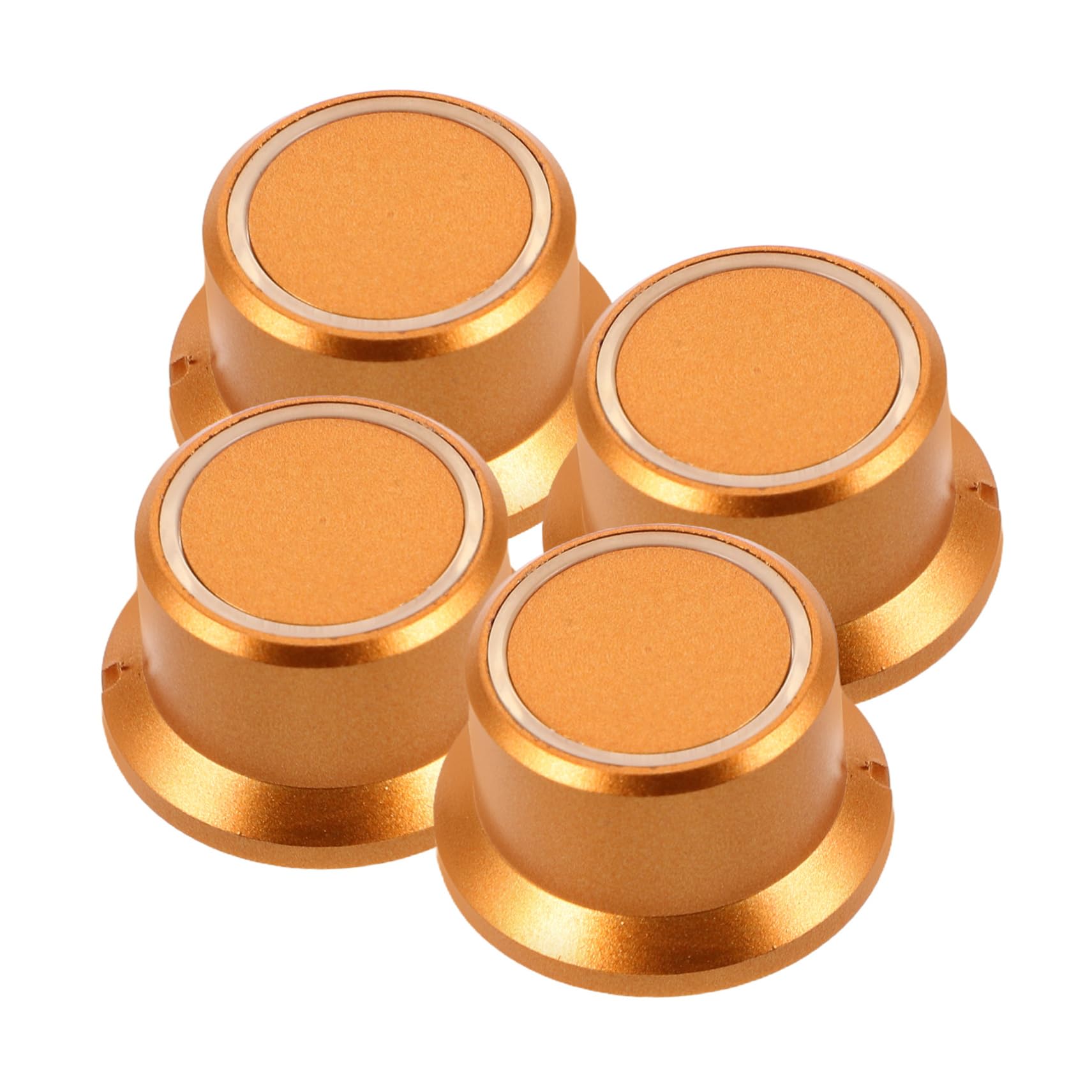 Sosoport 4Pcs Volume Control for Amplifiers Audio Systems Comfortable Grip Textured Design for Home Theaters Recording Studios