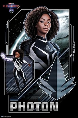 Miniatura 57 de Trends International Marvel The Marvels - Póster de pared con fotón, 22.37 x 34.00 pulgadas, versión enmarcada en blanco Versión enmarcada