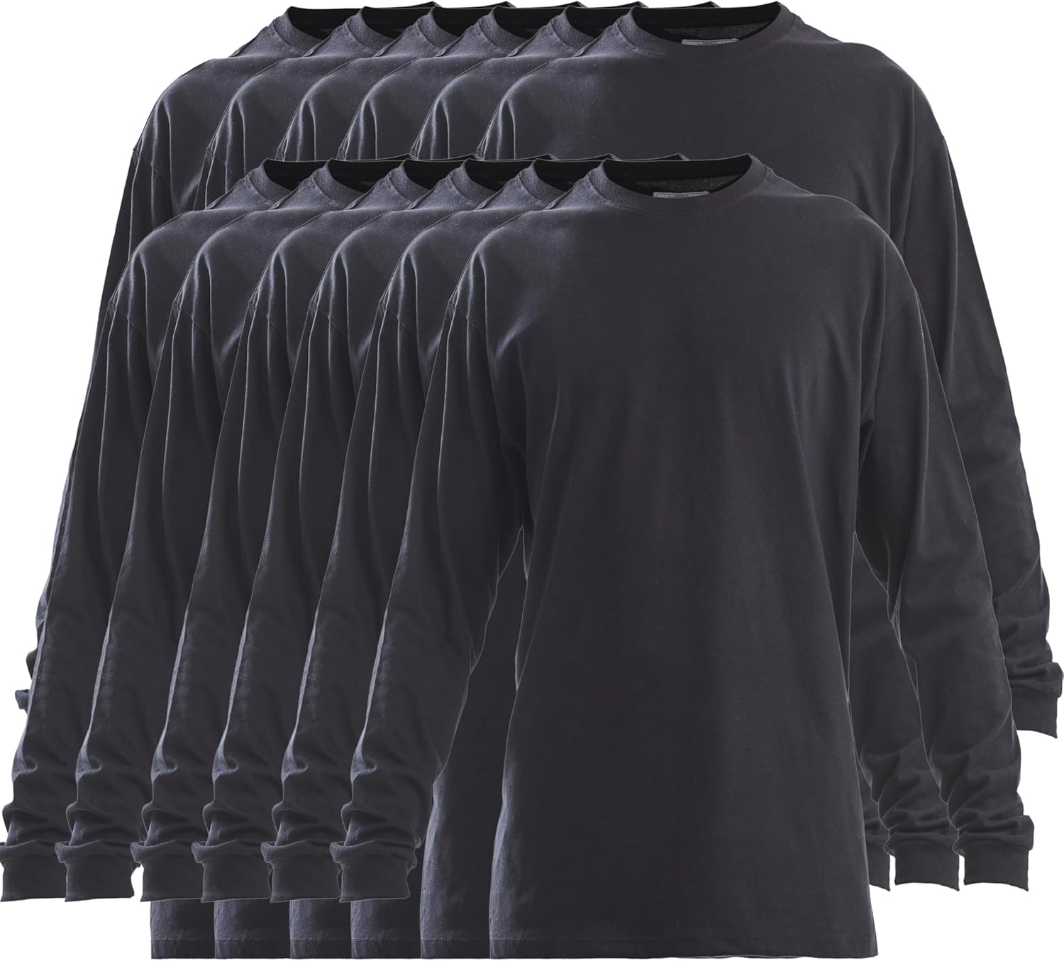 EL DON Mens Shirts Soft Cotton Blend – Mens Long Sleeve Tee Shirts | Regular Fit Packs