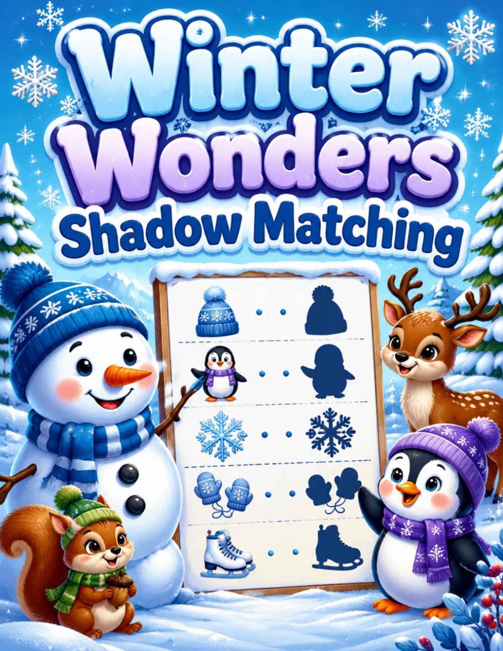 Winter Wonders Shadow Matching: An Interactive Winter Activity Book to Boost Focus and Visual Skills