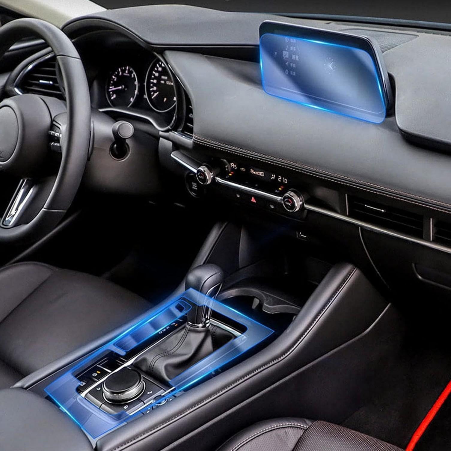 Film de protection TPU pour console centrale Mazda 3 Axela 2014-2020