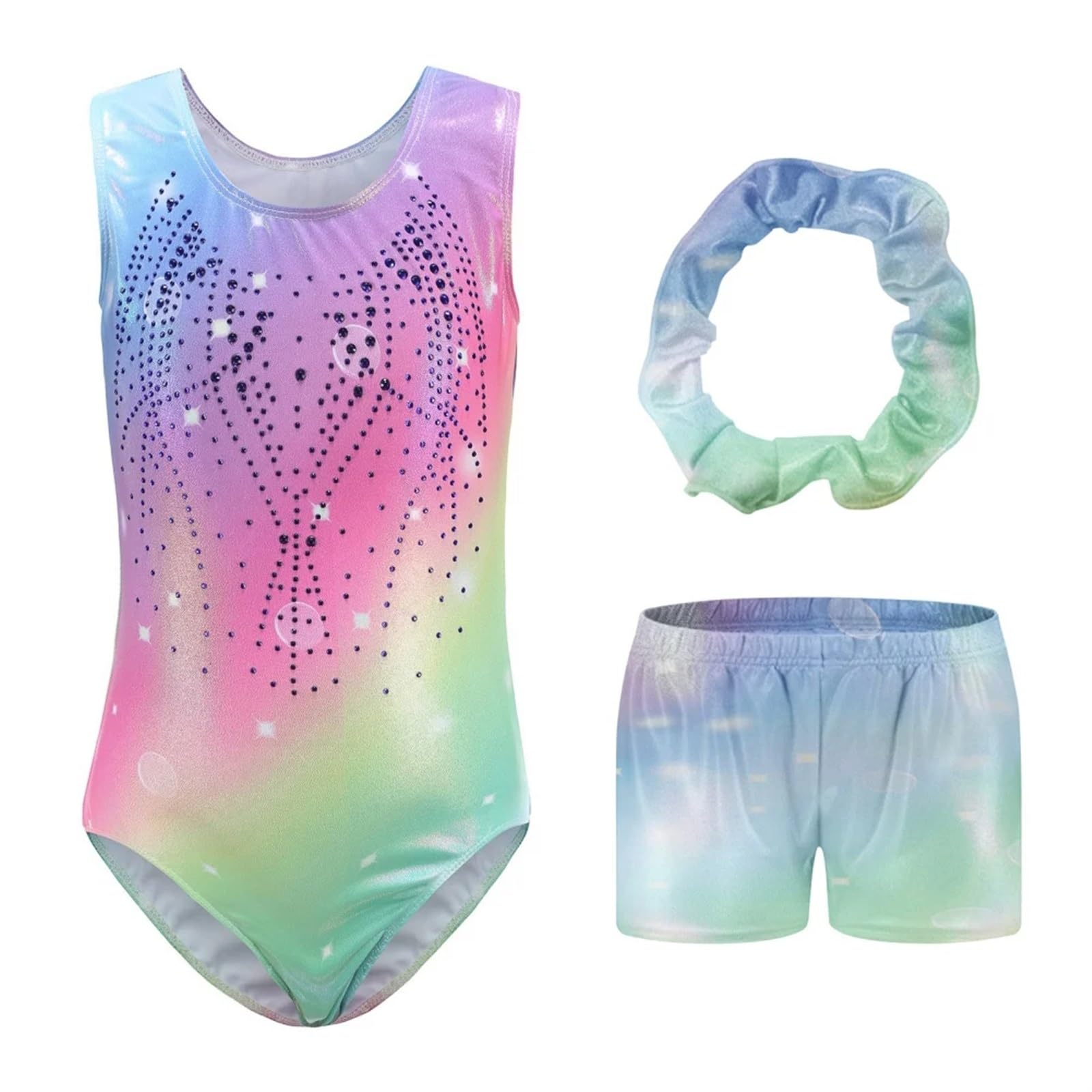 Leotardo de gimnasia para niñas y niñas de manga larga sin mangas Ballet Ejercicio Ropa de baile Gimnasia Ballet Leotard