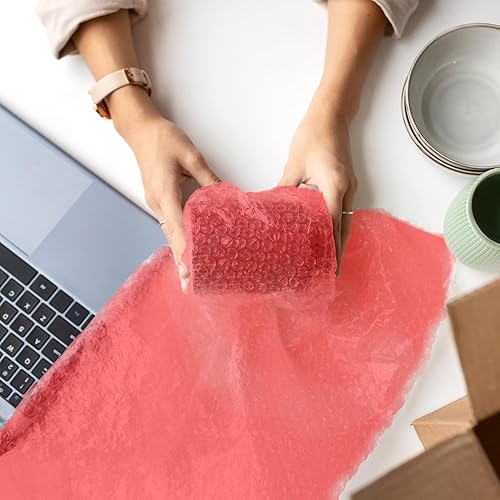 Miniatura 4 de Yens Rollos de amortiguación de burbujas, materiales de embalaje, burbuja de aire de 316 pulgadas, 350 pies, 24 pulgadas de ancho perforados cada 12