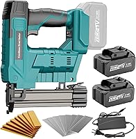 CAMXTOOL 18 Gauge Cordless Brad Nailer & Staple Gun Kit: 2x 4.0Ah Batteries, 1600 Nails/Staples, Upholstery Carpentry Tool