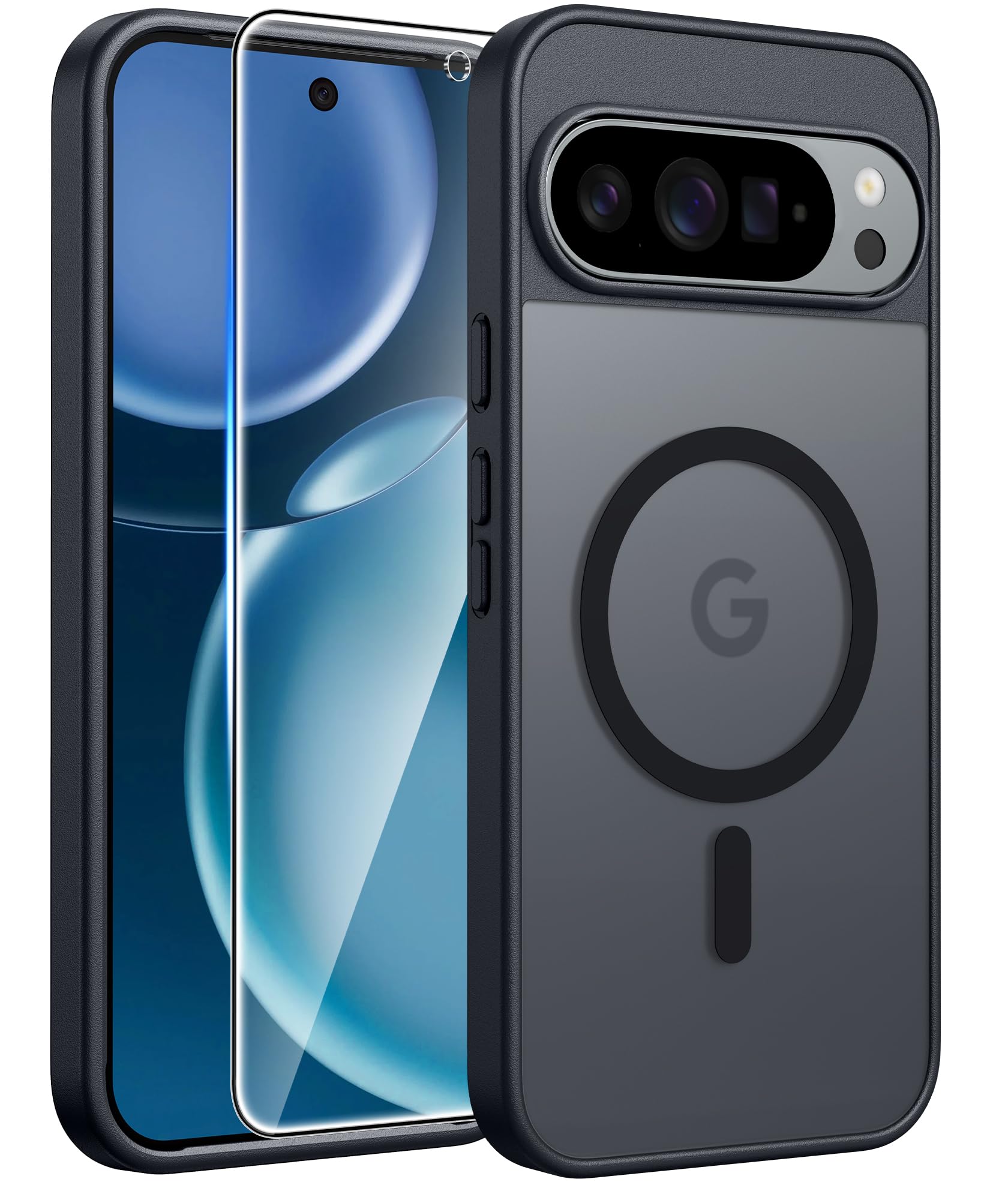 FNTCASE for Google Pixel 10 Pro XL / 9 Pro XL Case, Compatible with Magsafe Black Pixel 10 Pro XL & 9 Pro XL (6.8 Inch)