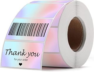 2 inch Direct Thermal Stickers Gradual Change Round Circle Thermal Color-Code Dot Self-Adhesive Multi-Purpose Thermal Labels Printer for DIY Barcode,Business,Address,Name Gift Tags 500 pcs