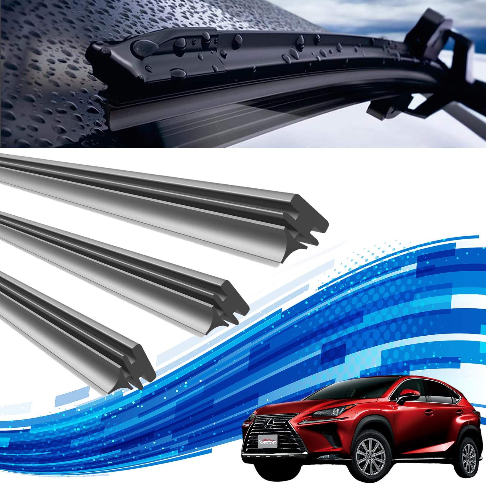 Amazon.co.jp: レクサス NX 古タイプワイパー 替えゴム 適合サイズ