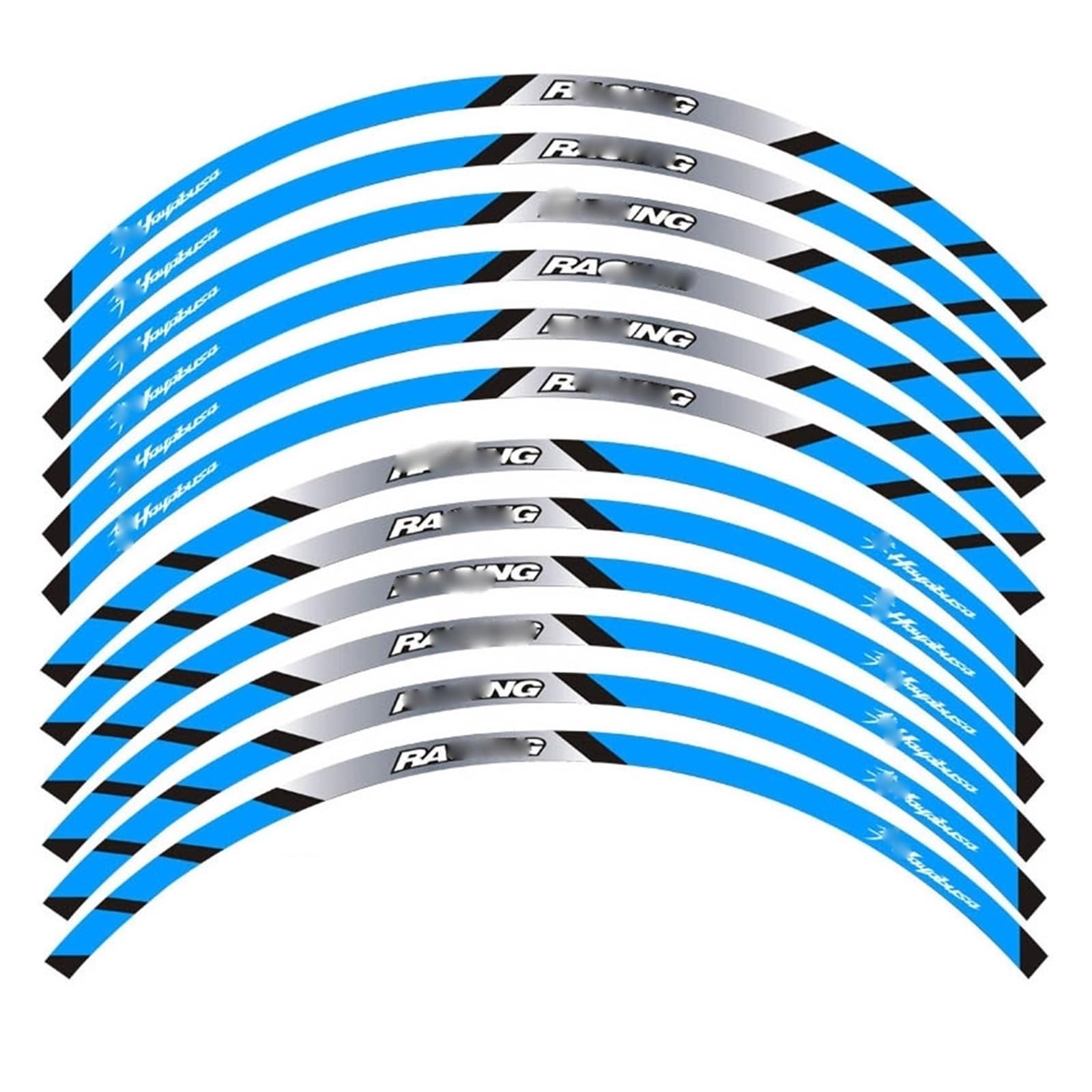 for S&uzuki for Hayabusa Motorcycle Sticker Wheel Rim Decal Wheel Stickers(10)