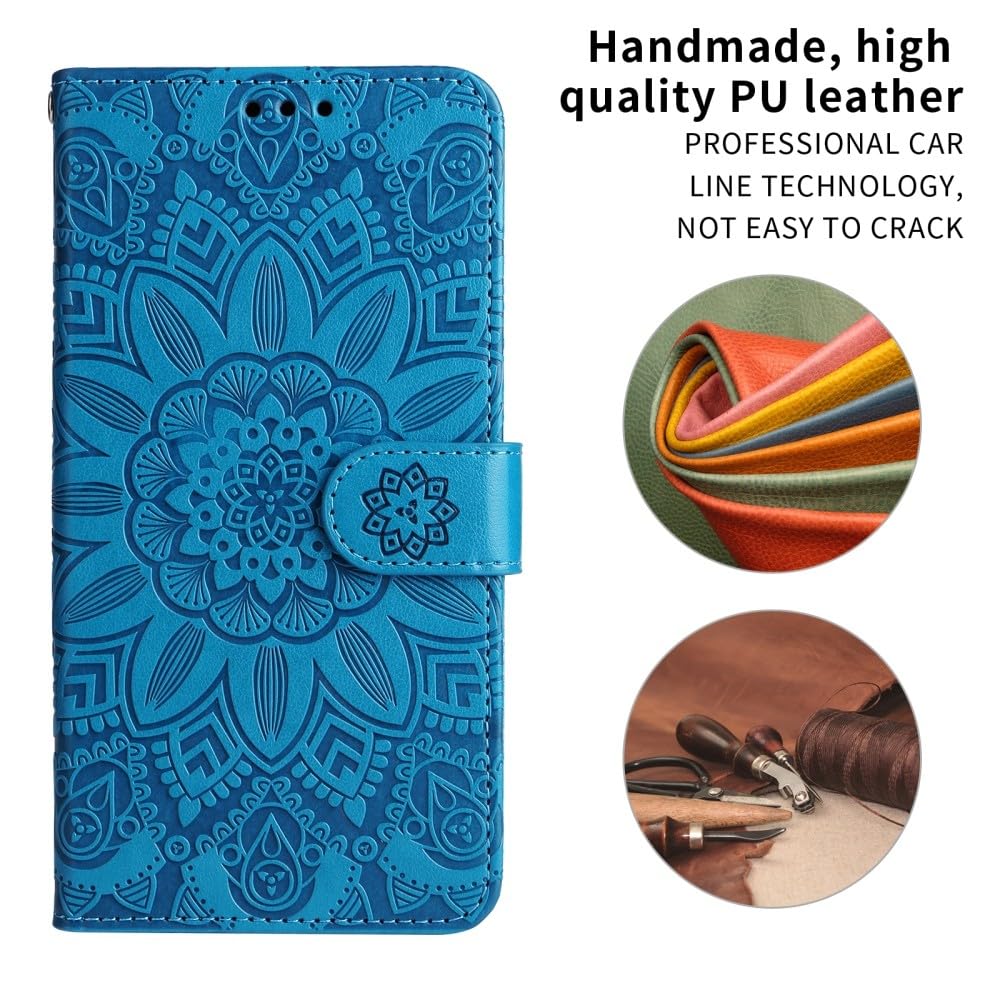 Generic Custodia compatibile con Samsung Galaxy S24 FE 5G (colore: verde) portafoglio slot per carte di credito custodia in pelle flip modello cover