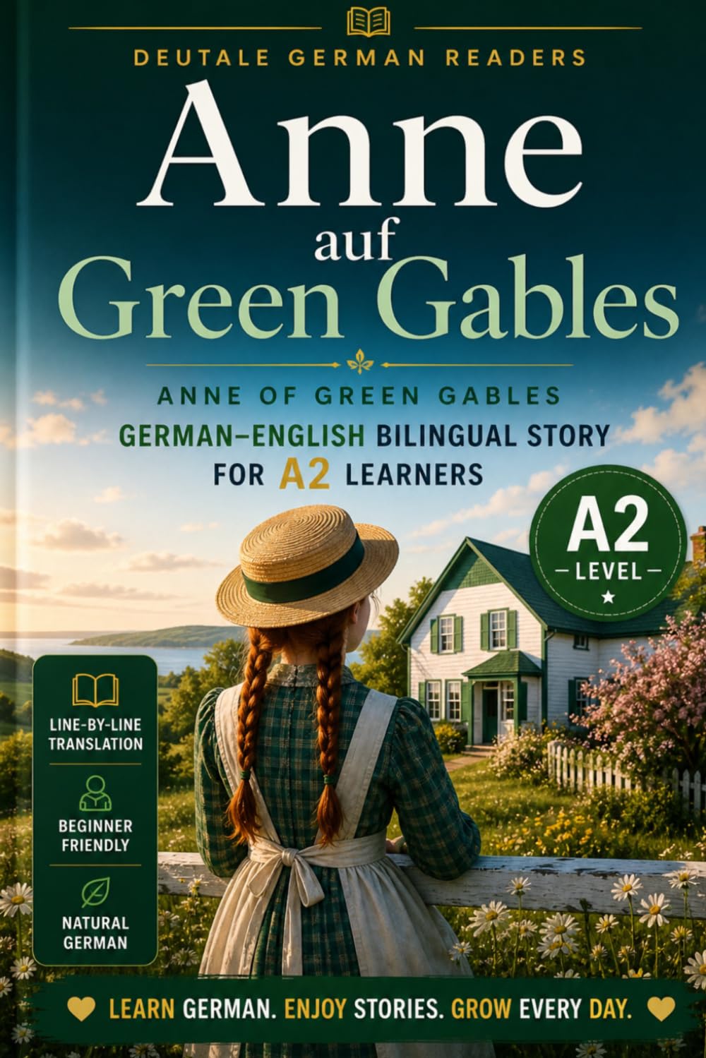 Anne of Green Gables: Easy German Classic Novel for A2 Learners: A Bilingual German-English Edition of L.M. Montgomery's Beloved Classic — Learn ... Bilingual Stories — A2 | DeuTale)