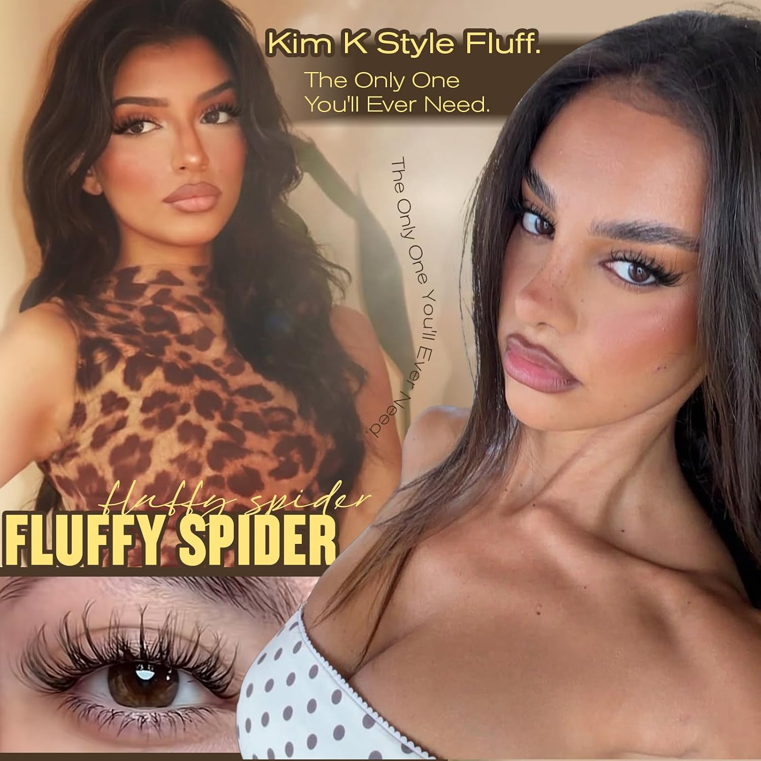 Spider Lash Clusters Kit Natural Fluffy Eyelash Clusters Kit Spider Breeze Cluster Eyelash Extensions 10-16MM D Curly Wispy Individual Lashes with Invisible Band for DIY Lash Beginners image 2