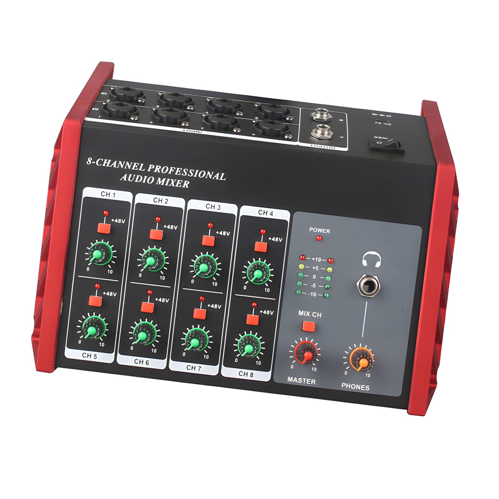 Combinador de sonido de concierto de 8 canales con marco de metal de alta calidad, plan transportable para músicos, técnicos de eventos, combinador de metal para conciertos