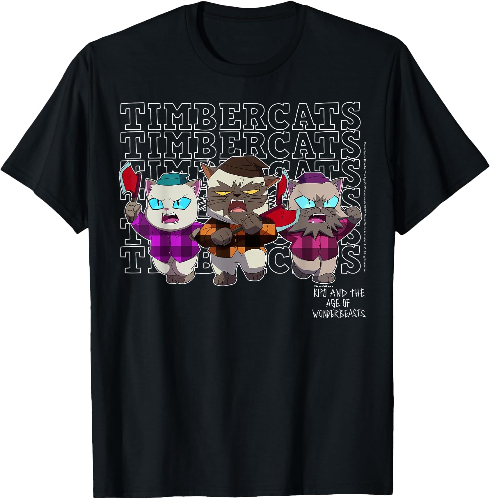 Kipo And The Age Of Wonderbeasts Timbercats Group T-Shirt