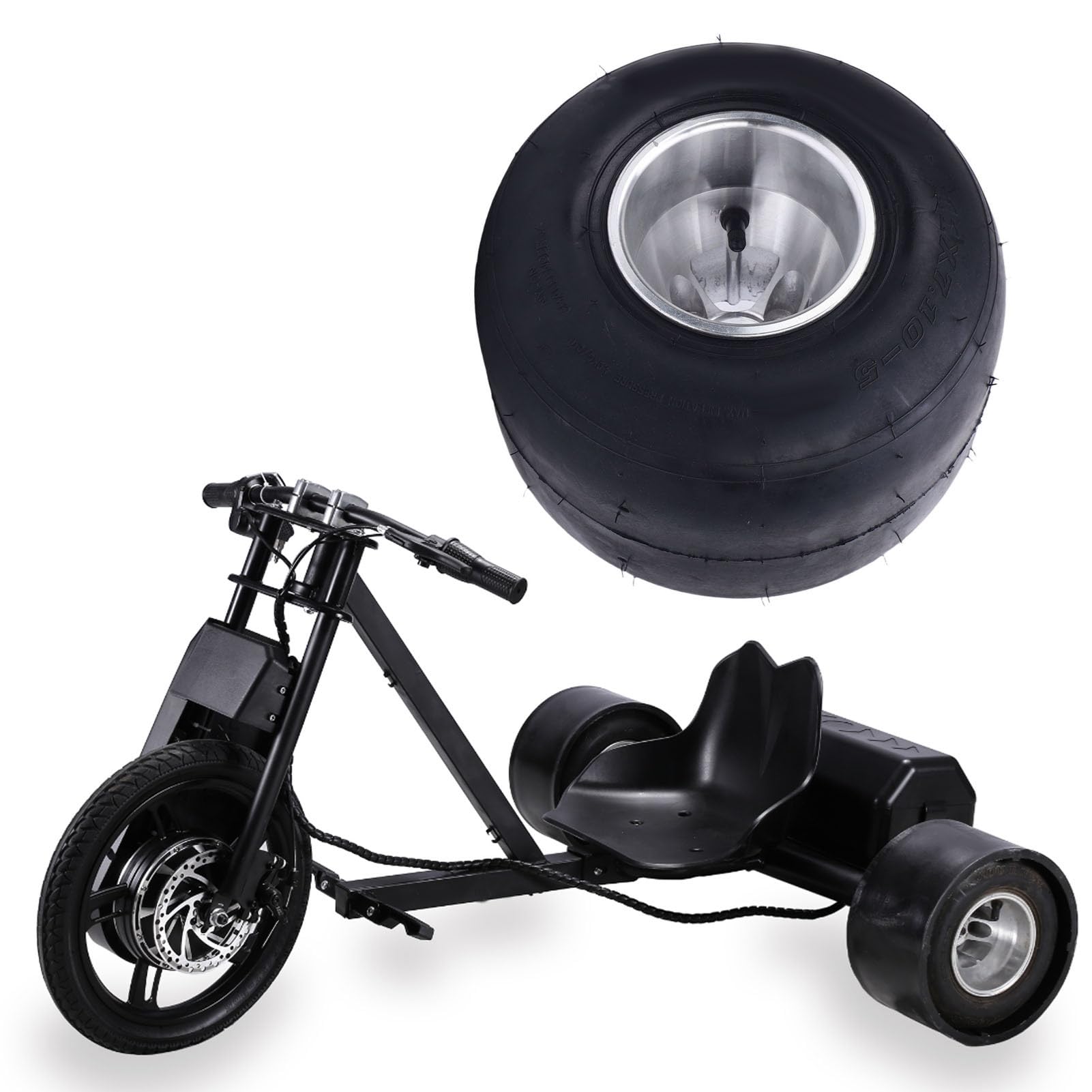 Luocute Jante De Roue De VTT 21x7-10, Jante De Roue à 4 Goujons En