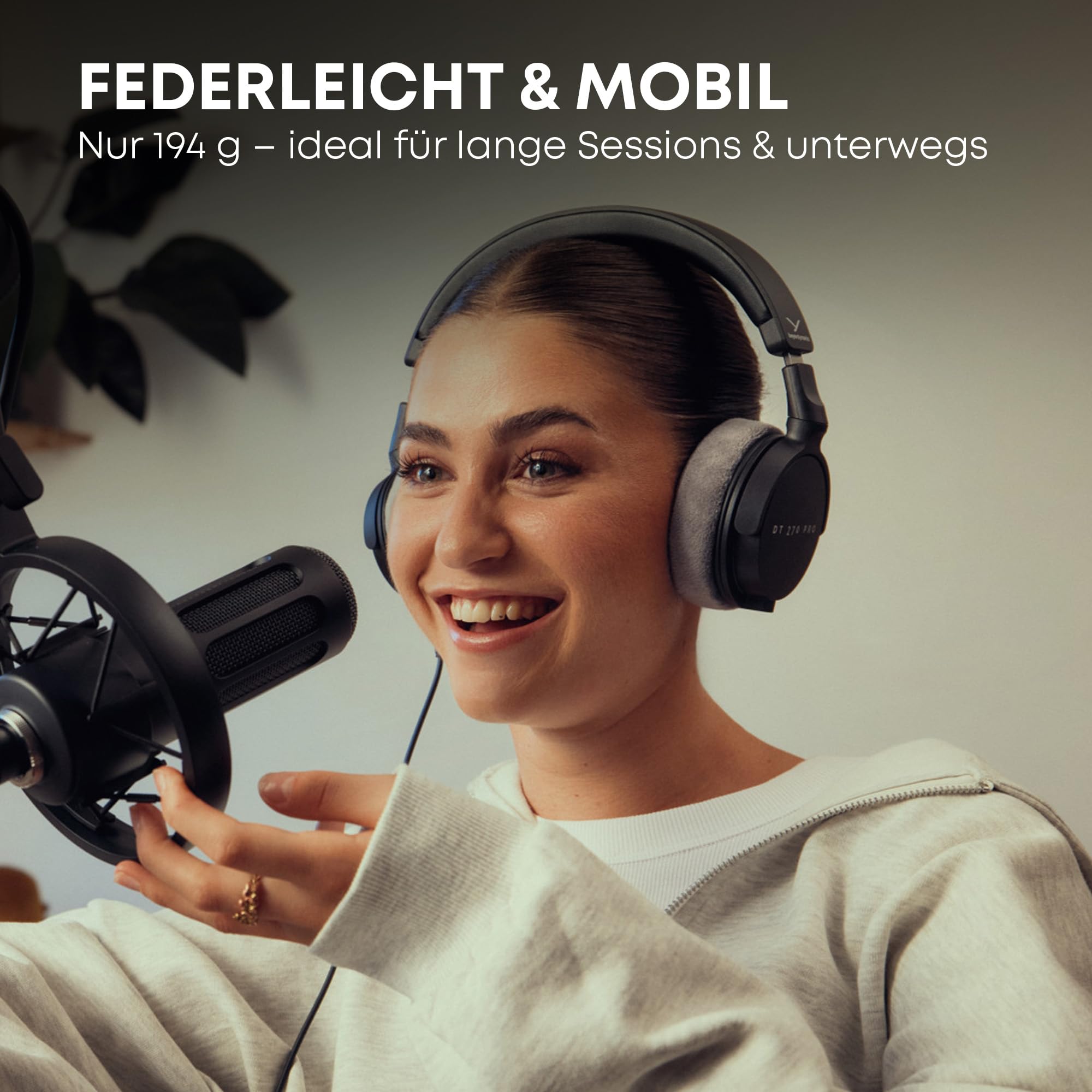 beyerdynamic DT 270 PRO kompakter, ohrumschließender Studiokopfhörer für Recording, Monitoring & Content Creation