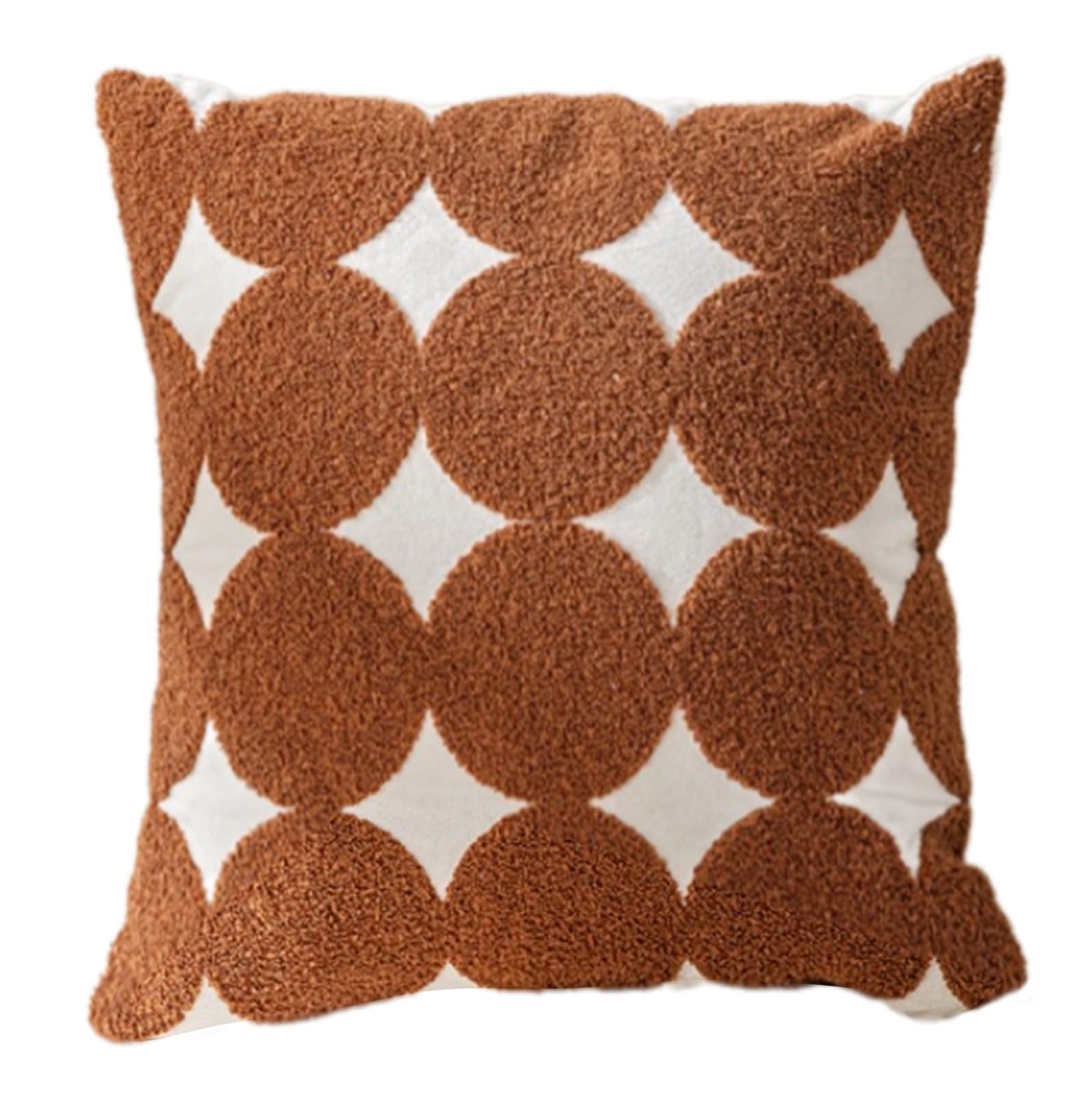 YROHGKPN Cushion Slipcover Cotton and Plush Throw Pillow Case for Bed Couch Sofa Home Decoration Accent 17.2x17.2Inch Cushion Covers