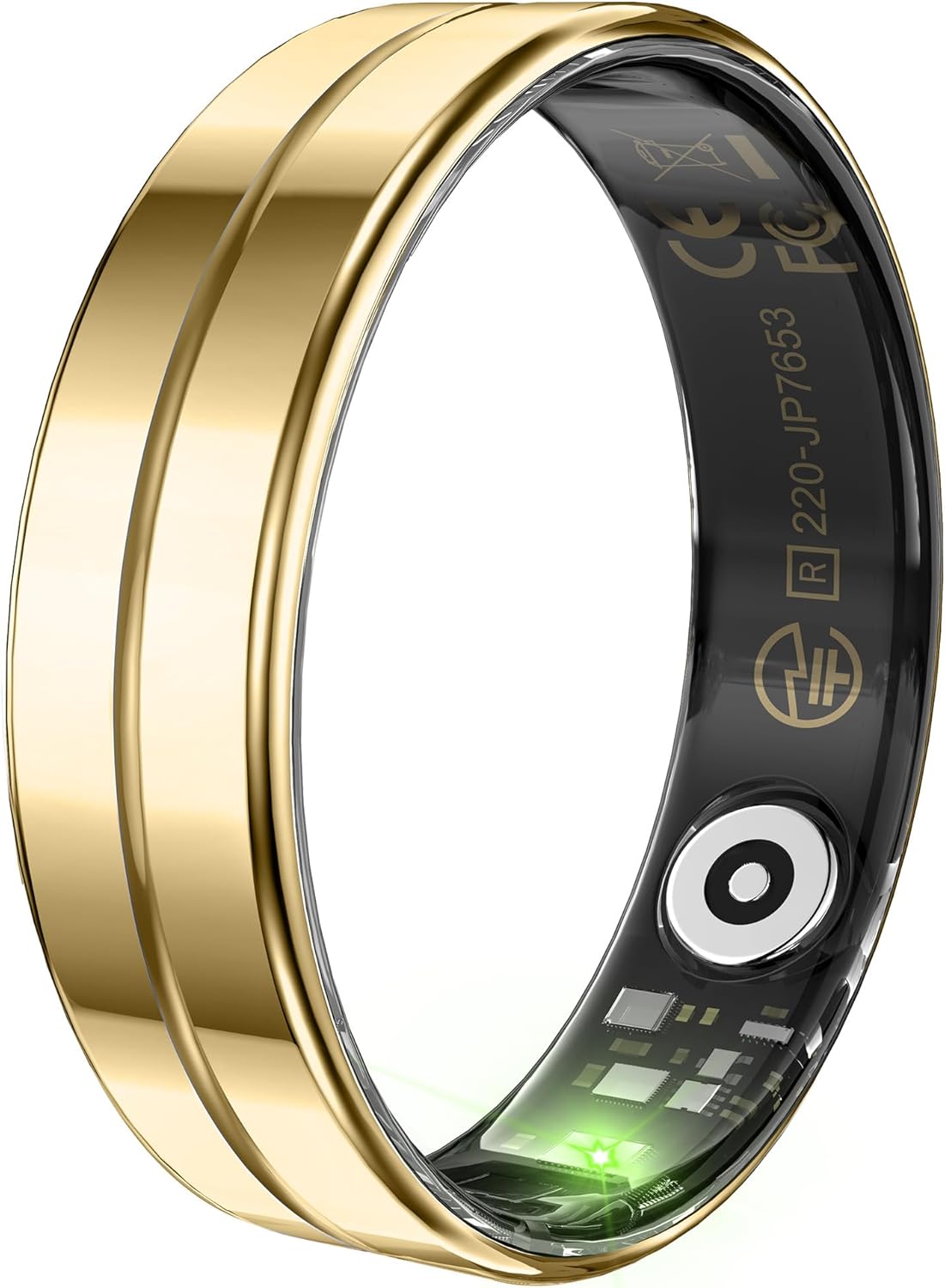 Smart Ring for Men Women Ultra Thin Fitness Ring Heart Rate Monitor Sleep Ring Health Tracker Pedometer Step Counter Smart Rings for Android & iOS