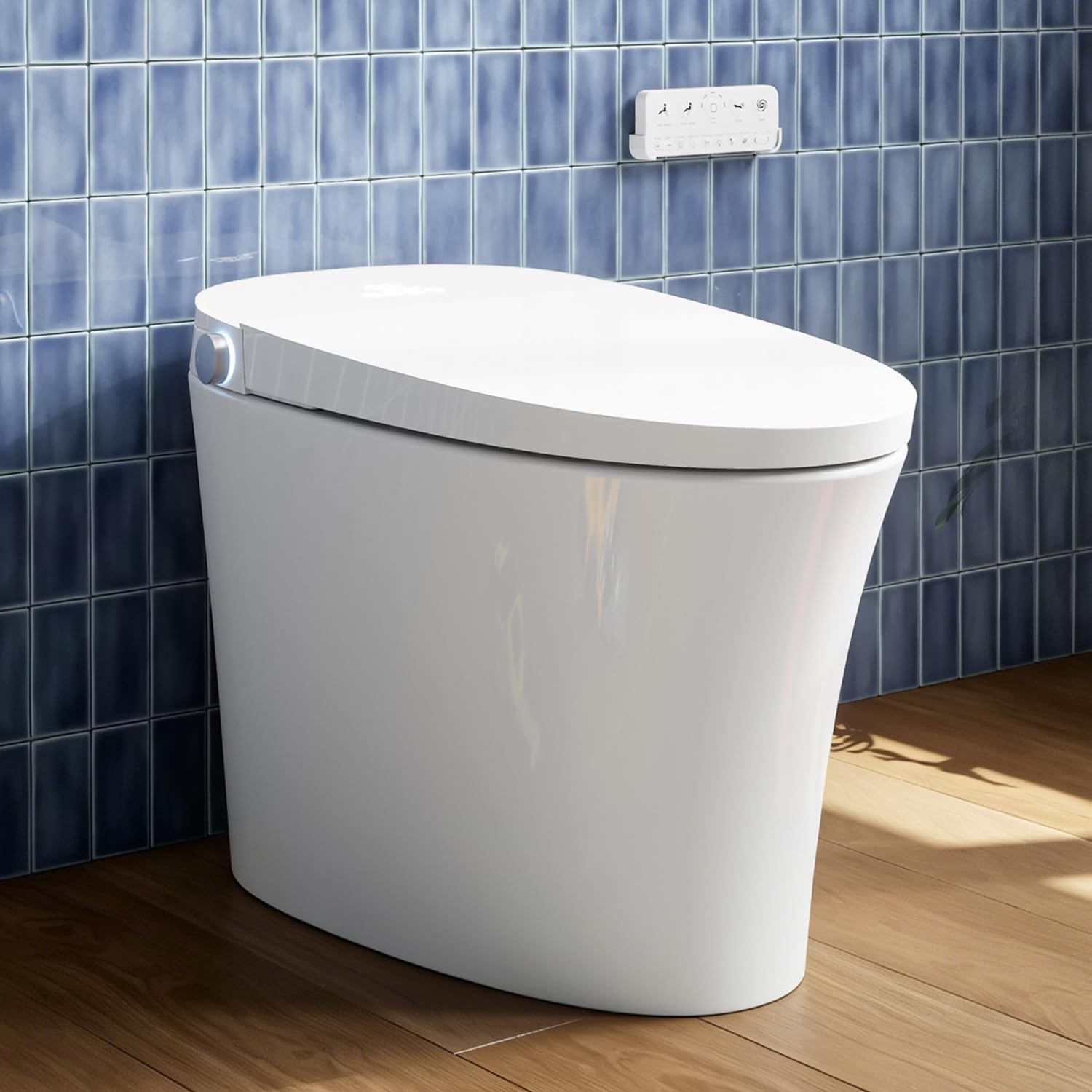  ST12U Smart Toilet, ADA Height Bidet Toilet with Auto Open & Close Lid, 1000g MaP Flush Score, Foam Shield, PlasmaClean Technology, Hygienic Water Cleanse, Heated Seat & Warm Air Dryer