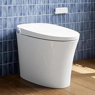 Uncle Brown Smart Toilet ST12U, Luxus-Bidet-Toilette mit UVC-Clean Water & PlasmaClean Technologie, leistungsstark & leise 1000g Spülung, ADA-Höhe, automatischer Deckel, Schaumstoffschutz, modernes