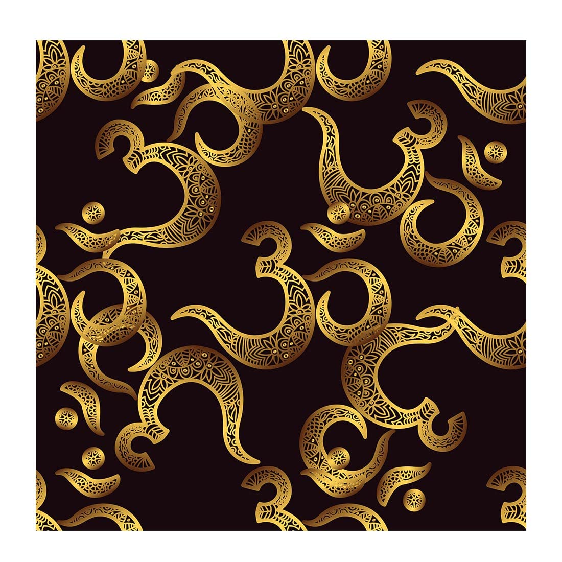 100Yellow® Golden Om for Temples Wallpaper (26.67 Sq Ft, Self Adhesive PVC Vinyl) (B07C7JDNYW) Amazon Price History, Amazon Price Tracker