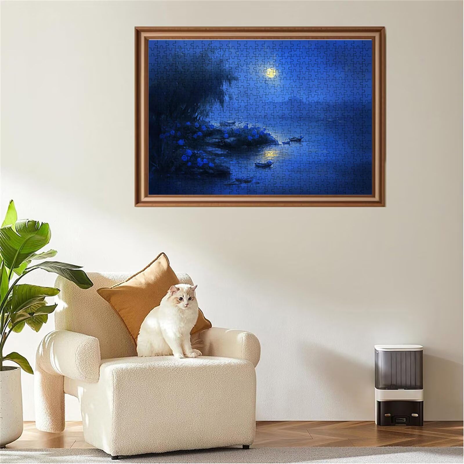 Puzzle 2000 sztuk puzzle księżyc krajobraz drewniane układanki, klasyczne dla dorosłych diY gra wyzwanie idealnie pasują między literami z tyłu Wysokiej jakości układanki dla dzieci dorosłych wiek 14
