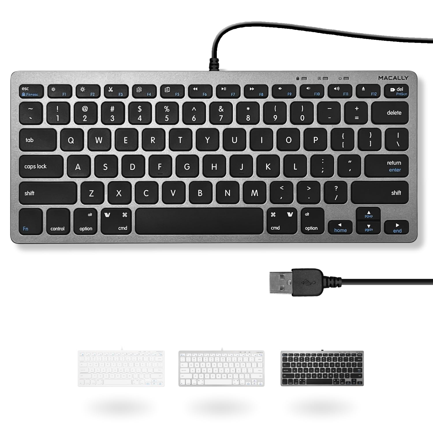 Amazon.co.jp: Macally 有線コンパクトキーボード 78キー シザー