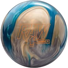 Hammer PRE-DRILLED Bowling Ball- Blue/Silver/White 15lbs
