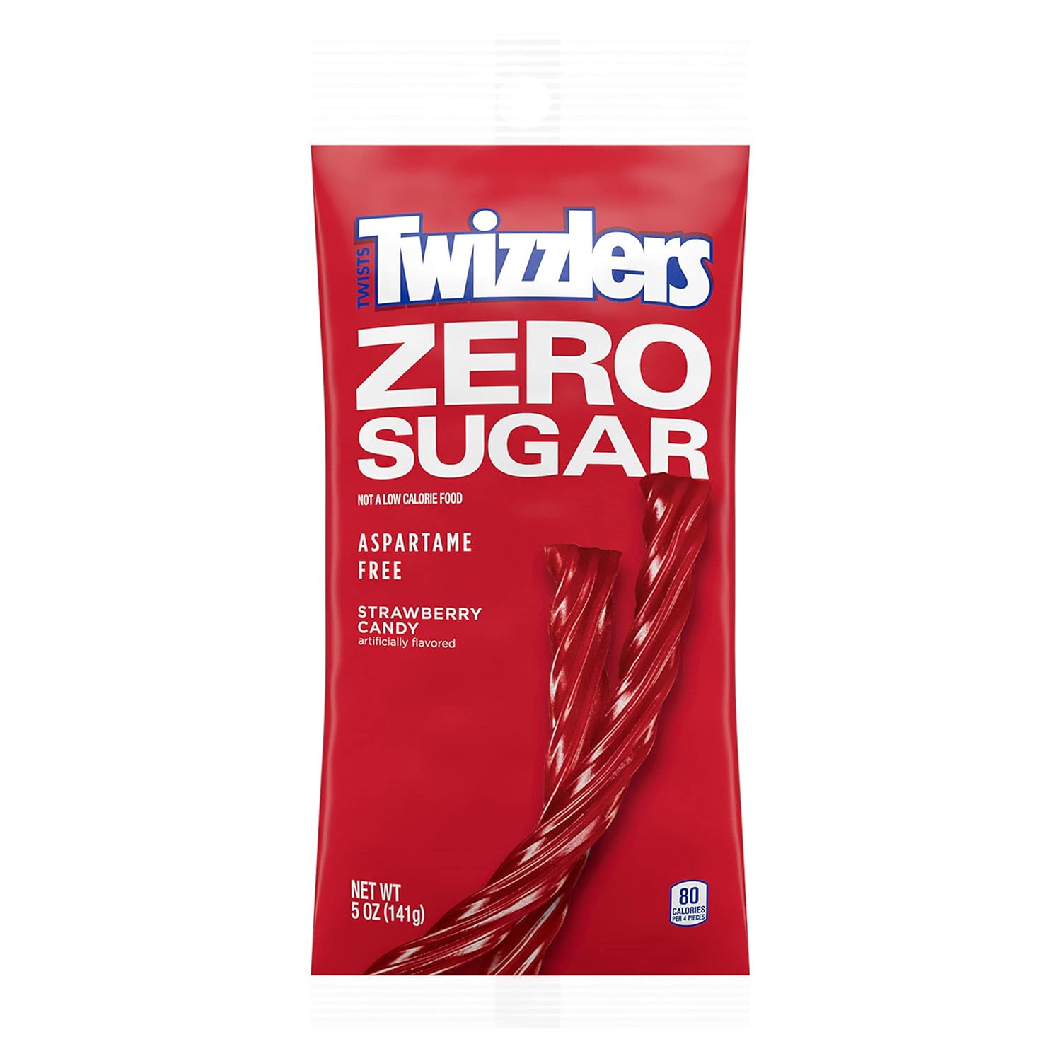 TWIZZLERS Zero Sugar Twists Strawberry Candy Bags, 5 oz 12 Count