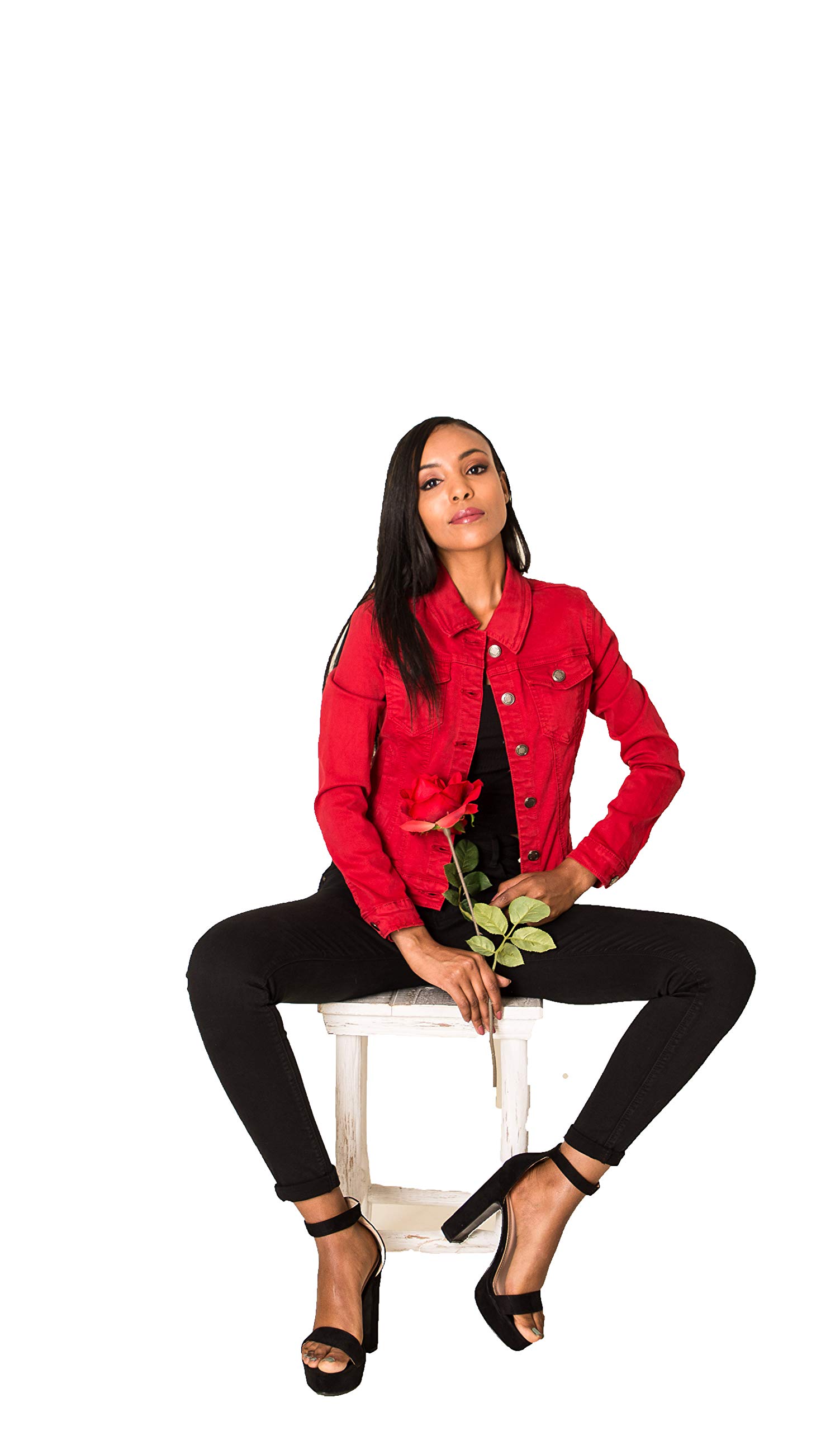 Crazy Age Damen Jeansjacke Blazer Übergangsjacke Sommer Jacke
