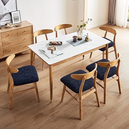 Miniatura 2 de Genina Fundas impermeables de asiento para silla de comedor, fundas elásticas para sillas de comedor, fundas protectoras para sillas de cocina,