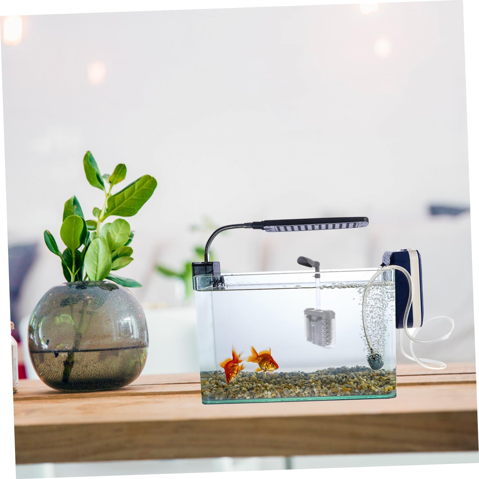 Aquariumfilter aus Kunststoff mit Anti KOT Auffangfunktion zur Wasserwechsel und Reinigung von Schmutz für Fischbecken und Kleiner Fischbecken Geeignet Zufällige Farbe
