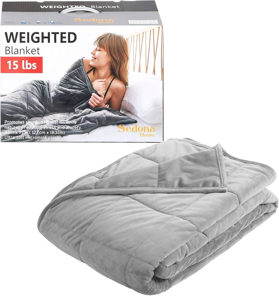 OMYSTYLE Weighted Blankets 15 Lbs For Adults And Kids(48inx72in Twin