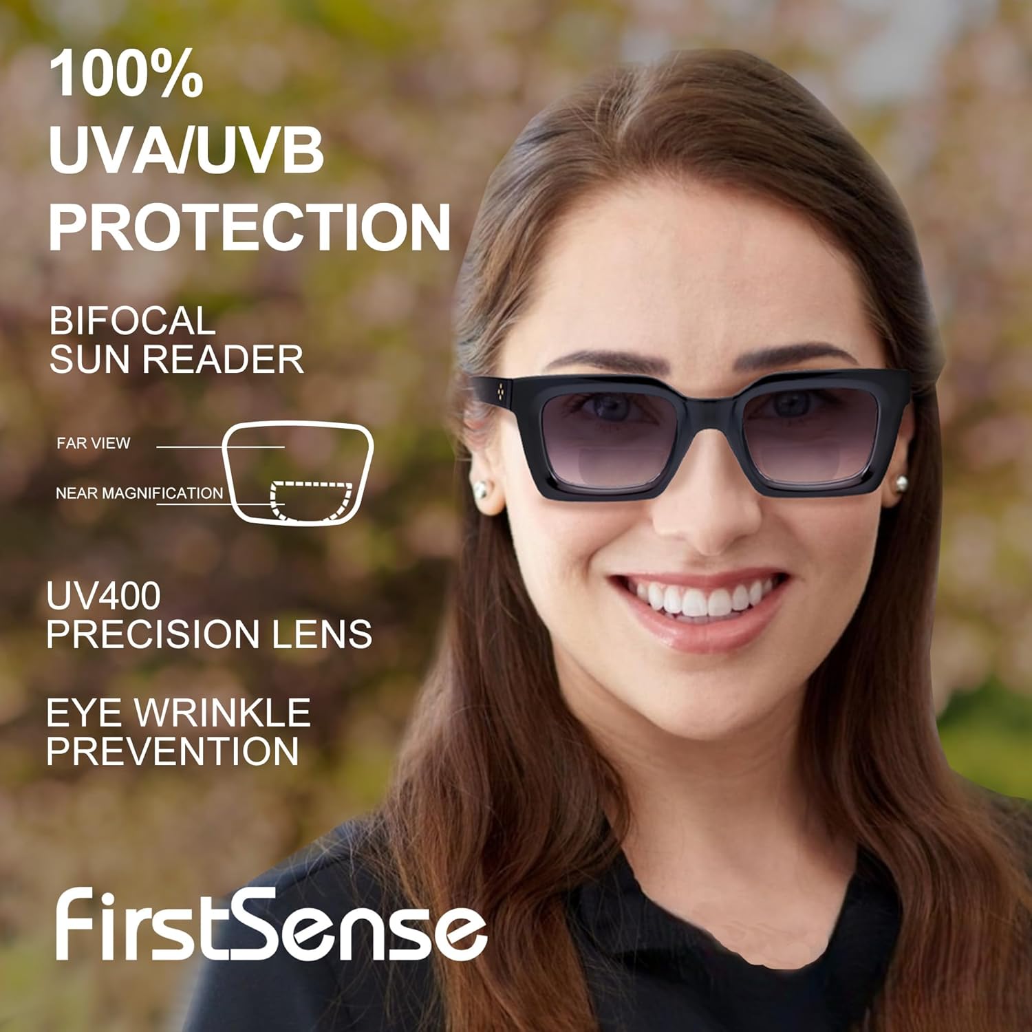 3 Pack Bifocal Reading Sunglasses for Women Fashion Sun Readers Glasses Spring Hinge Outdoor Reading Glasses UV400 Protection, +2.0 - Image 4