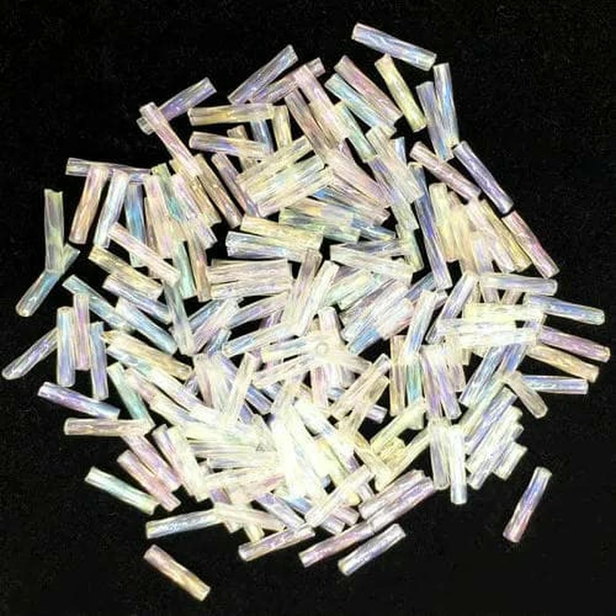 Kit de fabricación de pulseras de cuentas de semillas checas, cuentas de tubo de corneta de vidrio, cuentas espaciadoras para hacer joyas, 20 g, varios tamaños para accesorios creativos