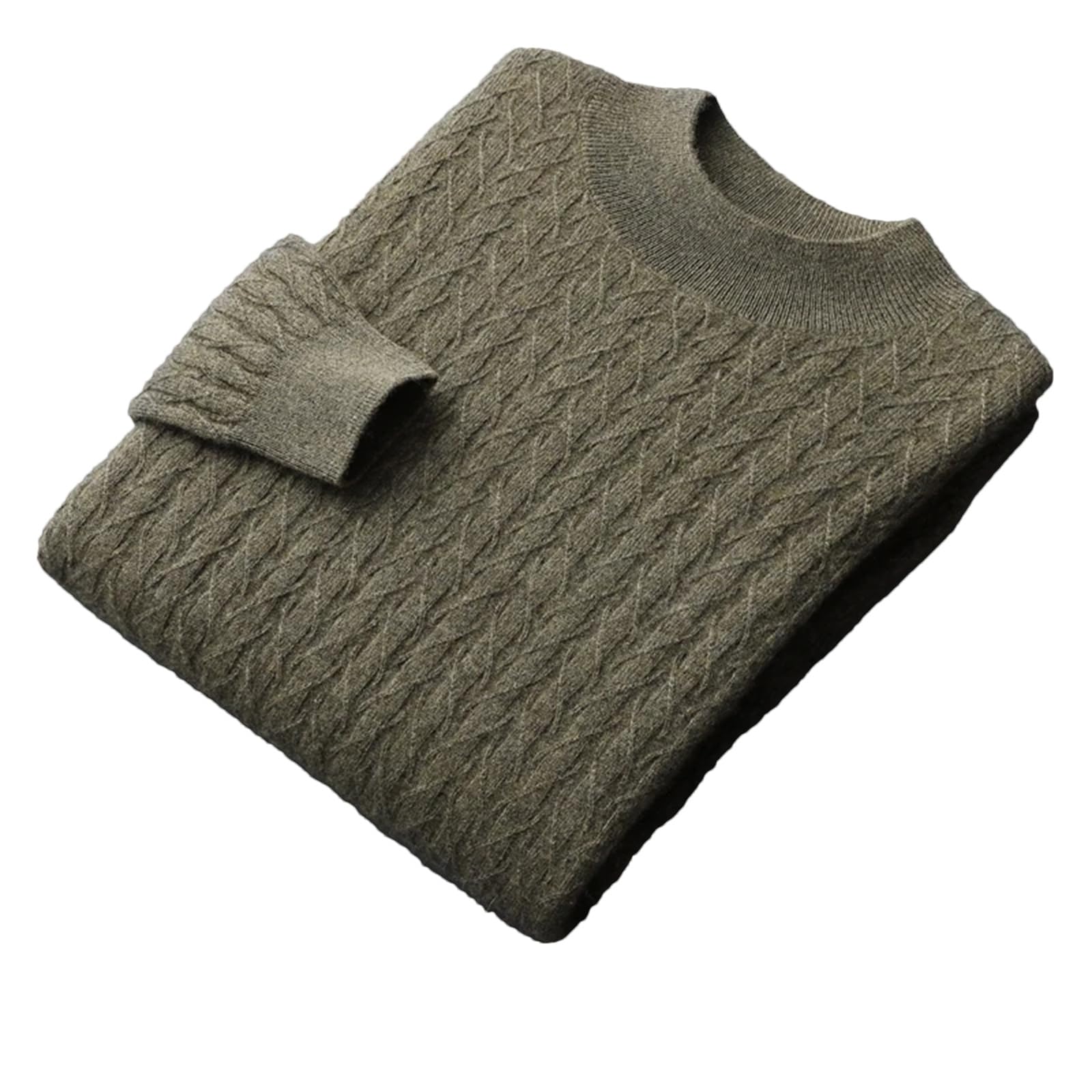 Maglione invernale da uomo a mezza collo alto maglione in cashmere slim fit manica lunga caldo maglione lavorato a maglia