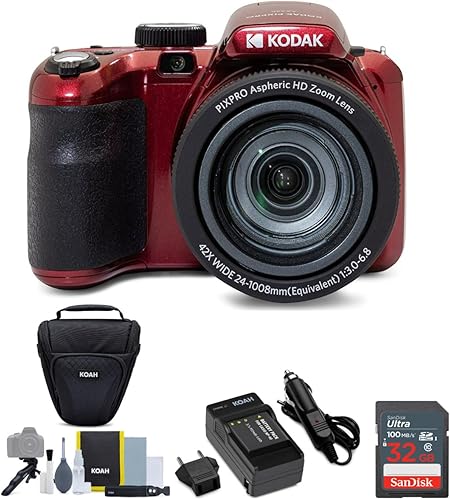 Miniatura 9 de KODAK PIXPRO AZ421 Astro Zoom Cámara digital de 16 MP negro Paquete con tarjeta SD de 32 GB batería de repuesto y cargador y accesorios de