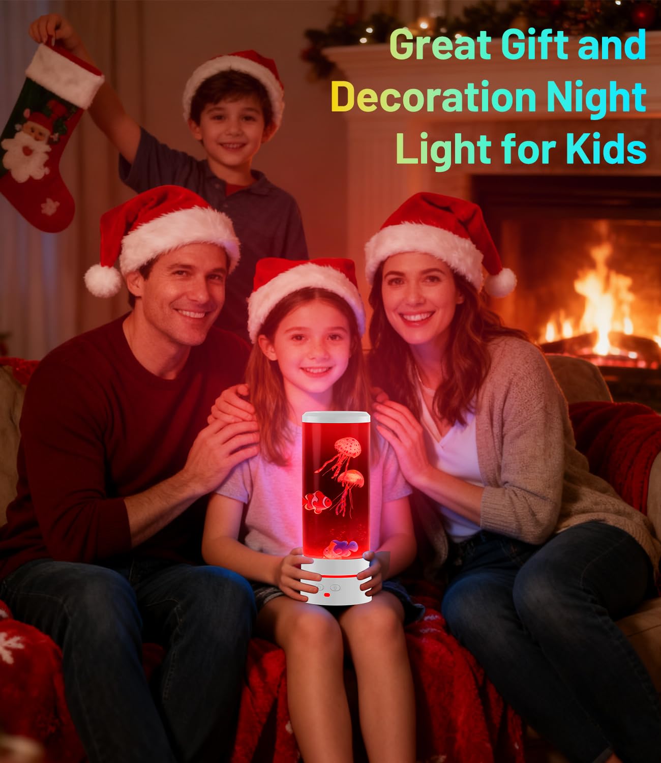 Lampe Méduse Télécommande 28cm - 17 Couleurs RGB, Mode Changement Auto, Veilleuse Enfant Adulte, Lampe à Lave Bubble Magique pour Chambre, Nursery & Détente