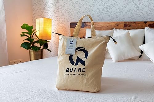 Miniatura 6 de Q Quard Protector de colchón de bambú de alta calidad tamaño King  100% impermeable ajustable 18 pulgadas de profundidad bolsillo blanco, ultra