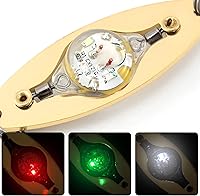 Vista 4 de Dr.Fish - Luz de LED señuelo para peces de agua salada y agua dulce. Señuelo de pesca surtido para atraer fletán, róbalo. Para pesca desde la orilla