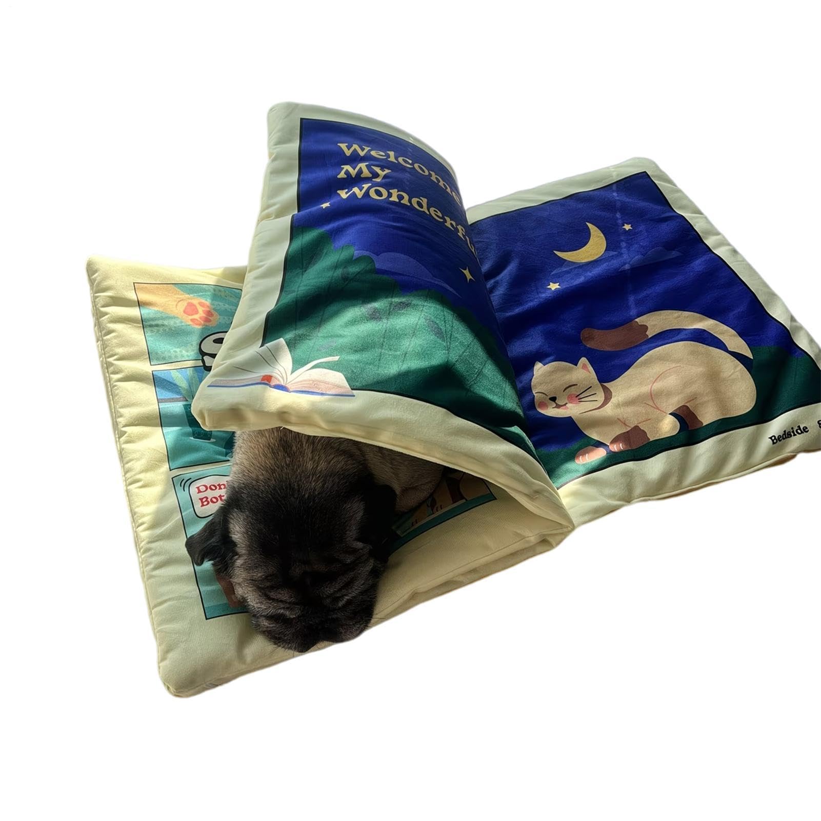 Cama gato almohadón de siesta para balcón dormitorio y exteriores protegidos de apartamento