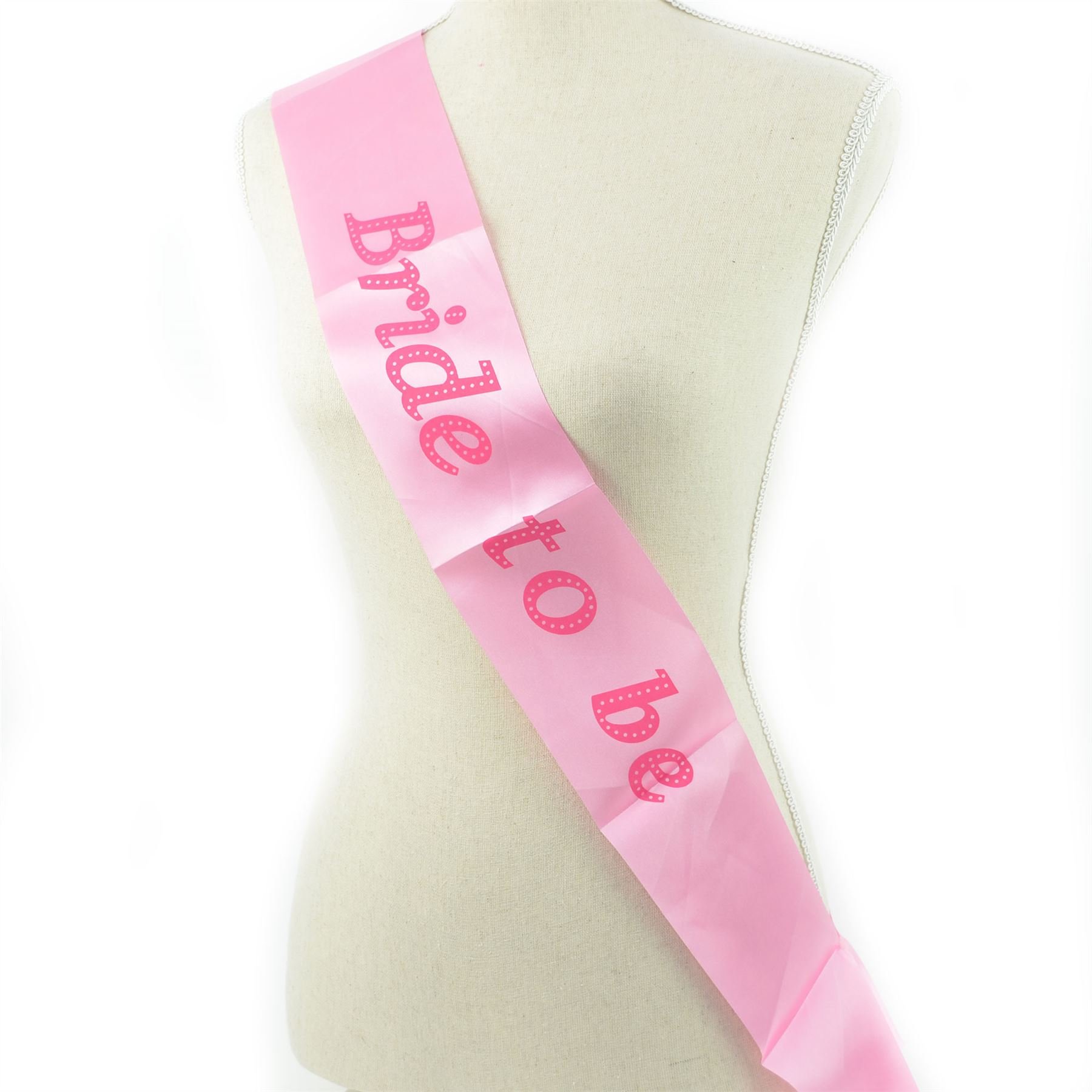 Shatchi Pink Bride To Be Hen Party Sash - Hen Night Wedding Bridal Shower Fancy Dress Accessory Decorations