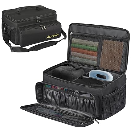 AKOZLIN Carrying Case Travel Tote Bag Compatible for Cricut Hat Press Heat Machine and Cricut Hat Pressing Form Accessories
