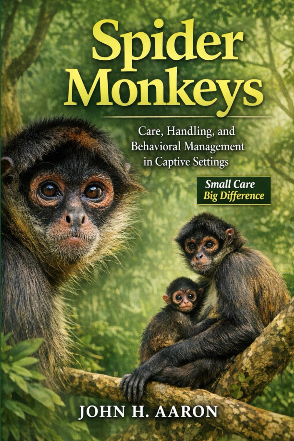 Spider Monkeys: Care, Handling, and Behavioral Management in Captive Settings