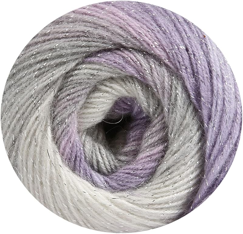 Wollbiene Moonlight Glitter Batik Simli Kötőfonal 500g Fényes Rózsaszín-Szürke - 2700 Rose Grey