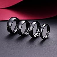 Vista 10 de King Will Alianza de boda de carburo de tungsteno para hombres y mujeres, anillos de promesa para parejas abovedados de alto pulido Plata-8 mm.