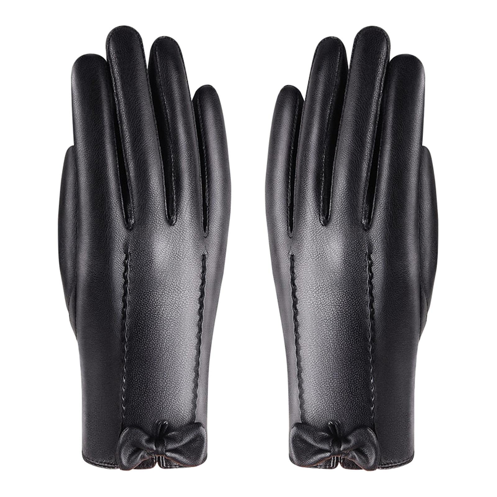 ™ PU Women Winter Gloves Touchscreen Texting Typing Waterproof for Driving | Gloves & Mittens | Womens Accessories-image-27