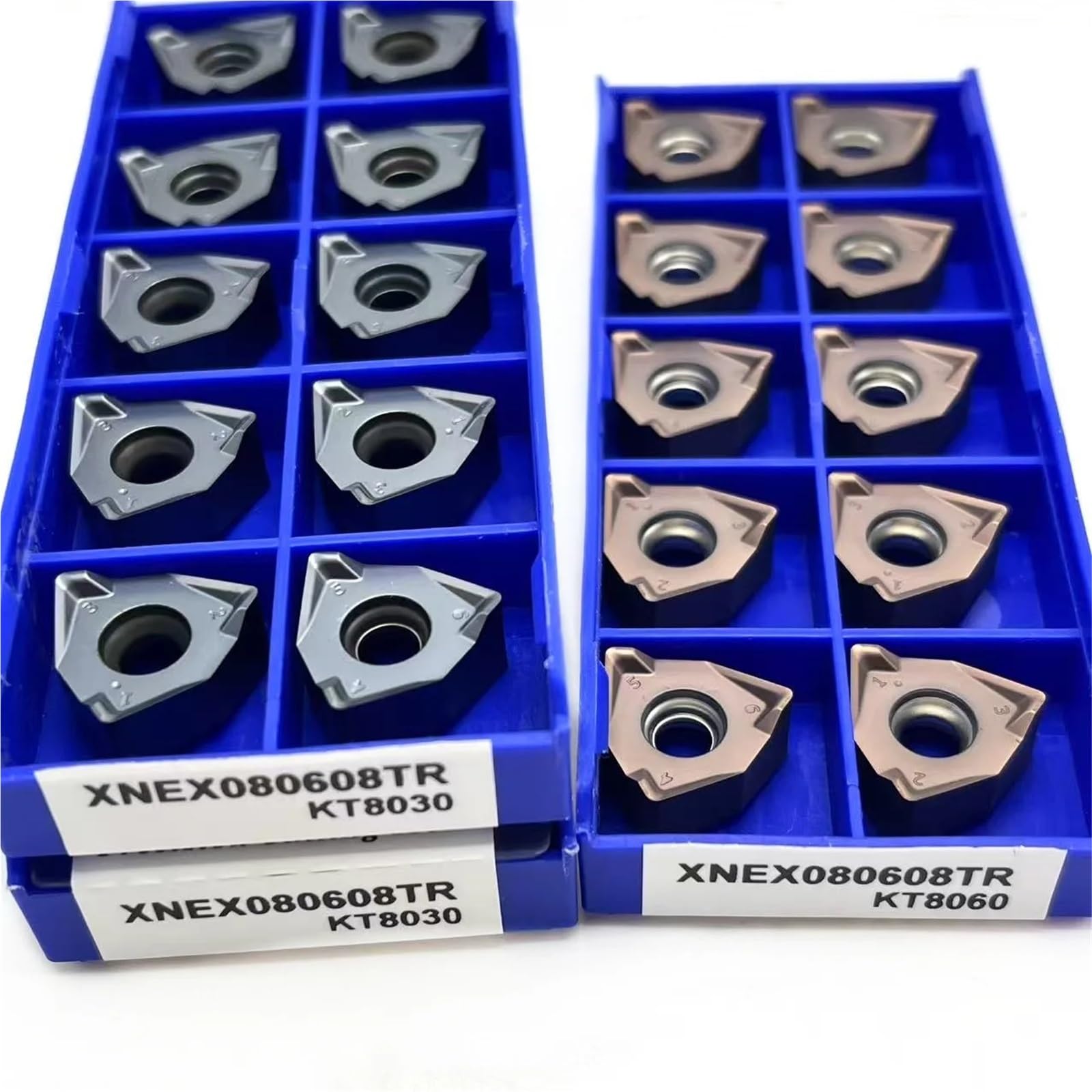 10 Uds XNEX080608TR KT8030 Disco De Corte Fresado Avance Rápido Para Inserciones Torno CNC, Utilizado Para Acero Inoxidable, Piezas