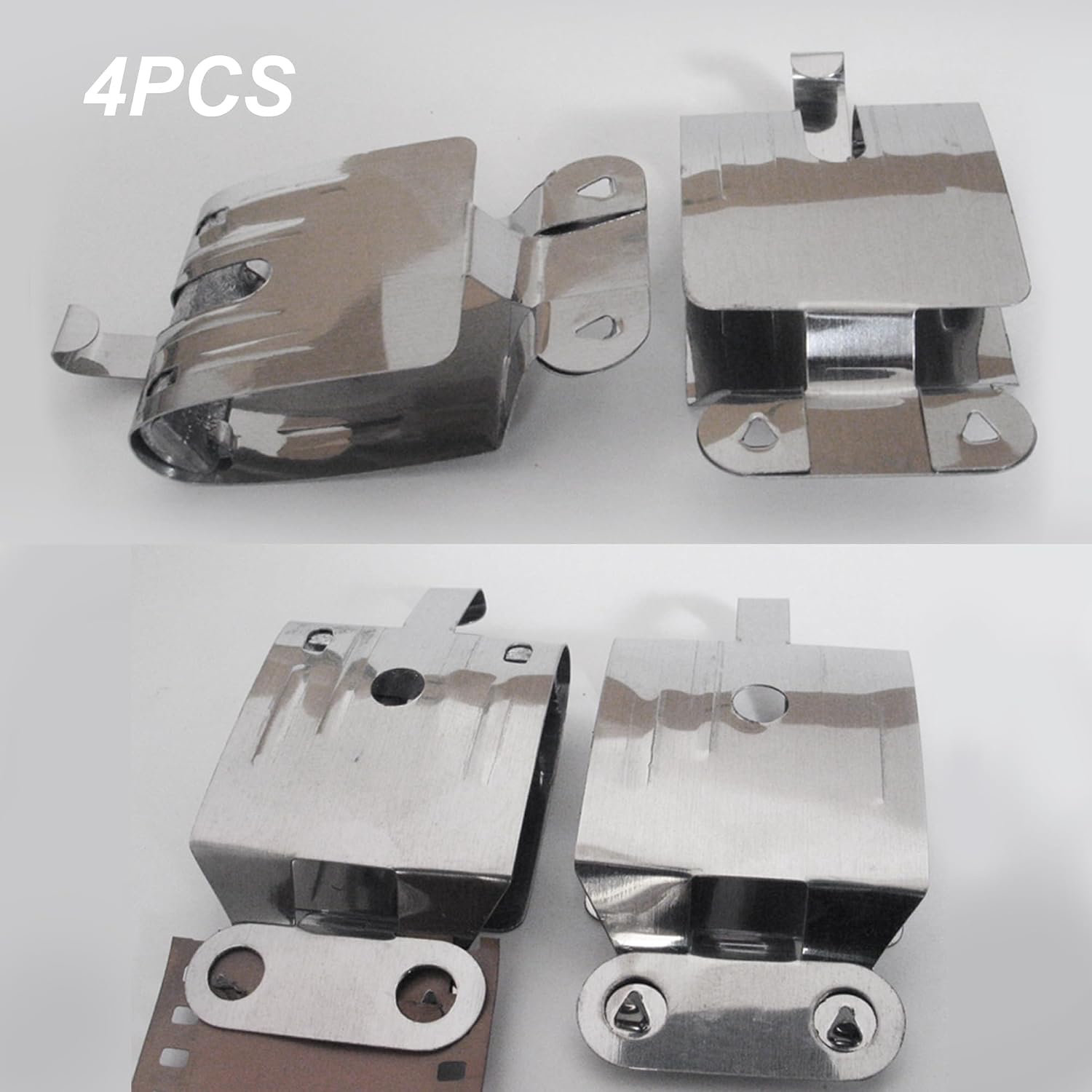 4xPCS Stainless Steel Film Clips, with Lead Block Make Film Straight for 135 35mm 120 B&W Negatives Film Air-Dry Darkroom Processing Equipment