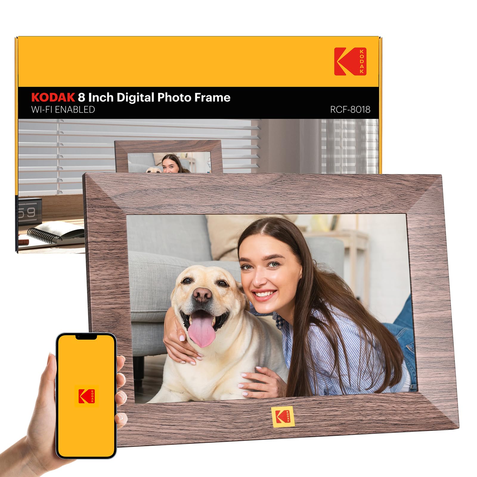 Amazon.com : KODAK 8Inch WiFi Digital Picture Frame, 1280x 800 IPS